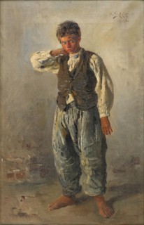The Young Urchin, 1883. Artist: Makovsky, Vladimir Yegorovich (1846-1920)