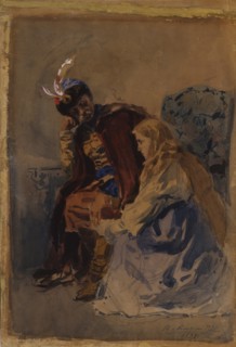Mazepa with Maria, 1892. Artist: Makovsky, Vladimir Yegorovich (1846-1920)