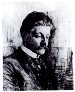 Portrait of the painter Mikhail Aleksandrovich Vrubel (1856-1910), 1900s. Artist: Mate (Mathé), Vasily Vasilyevich (1856-1917)