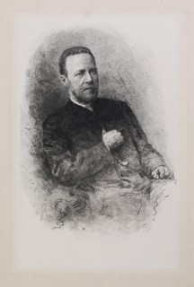 Portrait of the historian and journalist Sergey Nikolayevich Shubinsky (1834-1913), 1900s. Artist: Mate (Mathé), Vasily Vasilyevich (1856-1917)
