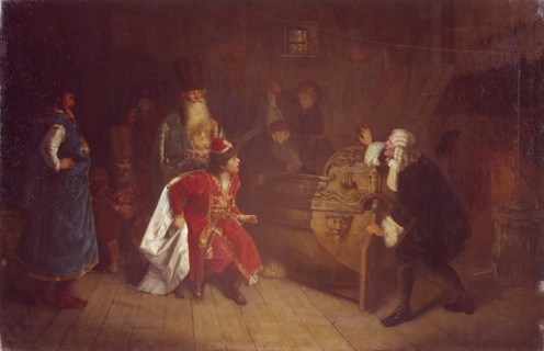 The Grandfather of Russian Fleet, 1871. Artist: Myasoedov, Grigori Grigoryevich (1834-1911)