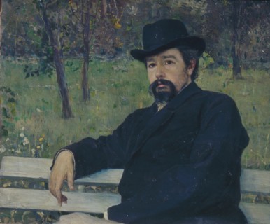 Portrait of the painter Nikolai Alexandrovich Yaroshenko (1846-1898), 1897. Artist: Nesterov, Mikhail Vasilyevich (1862-1942)
