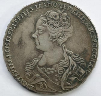 Silver Ruble of Catherine I, 1726. Artist: Numismatic, Russian coins