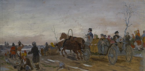 Holy Saturday Evening, End 1860s-Early 1870s. Artist: Perov, Vasili Grigoryevich (1834-1882)