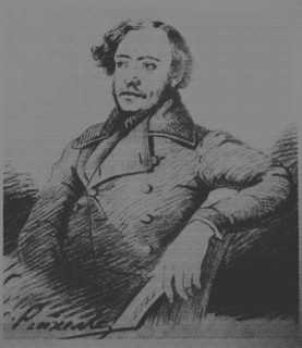 Nikolay Platonovich Ogarev (1813-1877), c. 1840. Artist: Reichel, Karl (1788-1857)