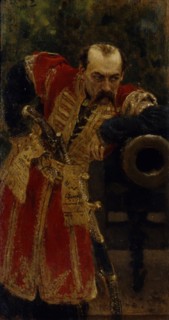 Colonel of the Zaporizhian Host, 1880. Artist: Repin, Ilya Yefimovich (1844-1930)