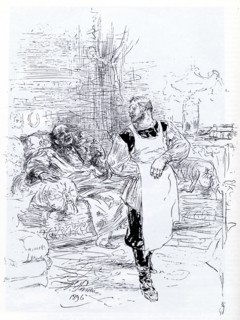 Illustration for the novel The Death of Ivan Ilyich by Leo Tolstoy, 1896. Artist: Repin, Ilya Yefimovich (1844-1930)