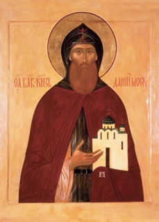Saint Daniel of Moscow. Artist: Russian icon