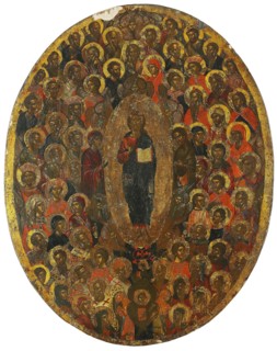 Deesis, 17th century. Artist: Russian icon