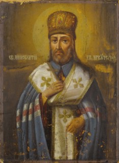 Saint Innocent, bishop of Irkutsk, 19th century. Artist: Russian icon