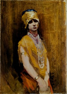 A dancer, End of 19th cen.. Artist: Ryabushkin, Andrei Petrovich (1861-1904)