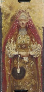 Boyar's Wife (Detail), 1899. Artist: Ryabushkin, Andrei Petrovich (1861-1904)