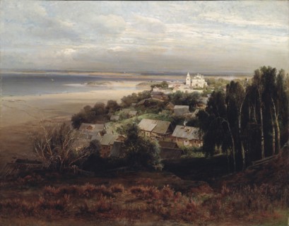 The Pechersky Ascension Monastery near Nizhny Novgorod, 1871. Artist: Savrasov, Alexei Kondratyevich (1830-1897)