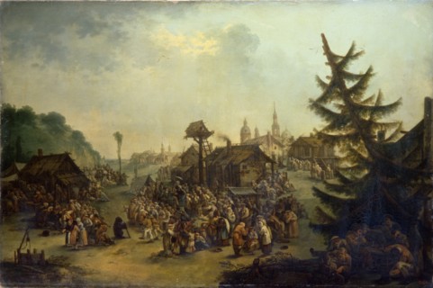 Peasants merry-making, 1779. Artist: Tankov (Tonkov), Ivan Michailovich (1740-1799)