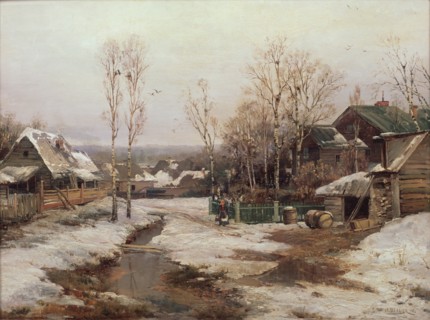 Spring near St. Petersburg, 1896. Artist: Velz, Ivan Avgustovich (1866-1926)
