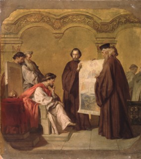 Grand Duke Vladimir receiving the Ambassadors. Artist: Vereshchagin, Vasili Petrovich (1835-1909)