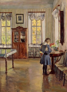 In a house, 1913. Artist: Vinogradov, Sergei Arsenyevich (1869-1938)
