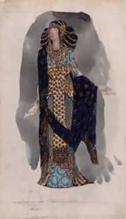 Costume design from the Series Oriental dancers, 1900s. Artist: Vladimirov, Vasili Vasilyevich (1880-1931)