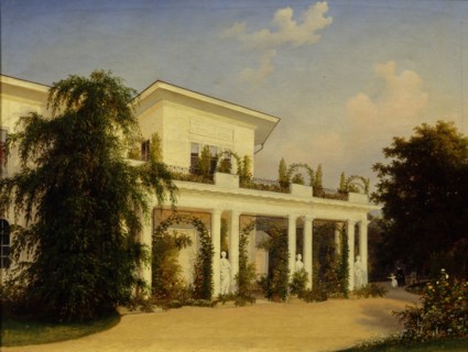 The country estate Kachanovka, 1849. Artist: Voloskov, Alexei Yakovlevich (1822-1882)