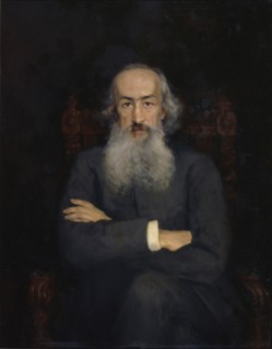 Portrait of the historian Konstantin Nikolayevich Bestuzhev-Ryumin (1829-1897), 1889. Artist: Zarudnaya-Kavos, Ekaterina Sergeevna (1862-1918)