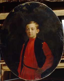 Portrait of Tsarevich Nicholas Alexandrovich of Russia (1843?1865). Artist: Zaryanko, Sergei Konstantinovich (1818-1870)