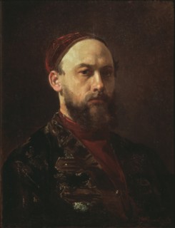 Self-portrait. Artist: Zhuravlev, Firs Sergeevich (1836-1901)