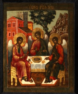 The Holy Trinity, 1721. Artist: Ulanov, Cornili (Kirill) (?-1731)