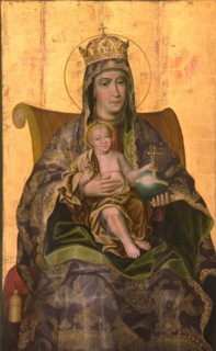 Virgin and Child Enthroned, 1690s. Artist: Zolotaryov, Karp Ivanovich (active 1680-1690s)