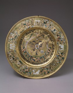 Plate of Tsar Alexei Mikhailovich, 1675. Artist: Russian master