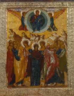 The Ascension of Christ, 1497. Artist: Russian icon