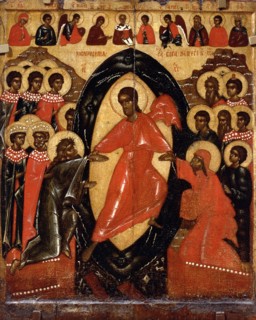 The Descent into Hell with Deesis and Selected Saints, End of 14th cen.. Artist: Russian icon