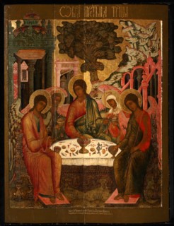 The Old Testament Trinity, 1690. Artist: Nikitin, Gury (1620-1691)