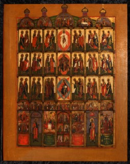 The Iconostasis, Early 19th cen.. Artist: Russian icon