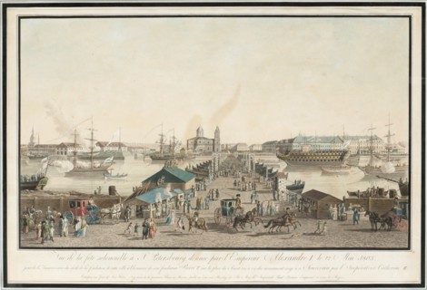 St. Petersburg's first anniversary celebration (the city's centenary) on May 1803, 1804. Artist: Lory, Mathias Gabriel (1784-1846)