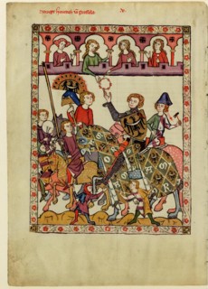 Henry IV Probus, Duke of Silesia-Wroclaw (From the Codex Manesse), Between 1305 and 1340. Artist: Anonymous