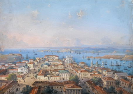 View of Sevastopol, 1860s-1870s. Artist: Bossoli, Carlo (1815-1884)