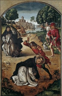 The Death of Saint Peter of Verona, 1493-1499. Artist: Berruguete, Pedro (1450-1503)
