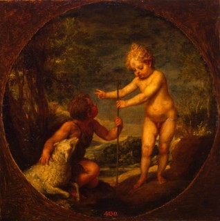 Christ and John the Baptist as Children, ca 1665. Artist: Cano, Alonso (1601-1667)