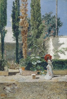 Garden of the Fortuny's house, 1872. Artist: Fortuny, Marià (1838-1874)