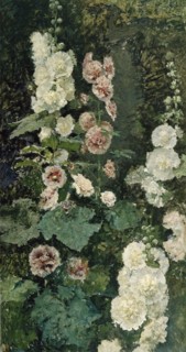 Hollyhocks, 1872. Artist: Fortuny, Marià (1838-1874)