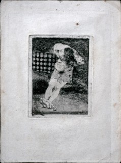 The Custody of a Criminal Does Not Call for Torture, c. 1810. Artist: Goya, Francisco, de (1746-1828)