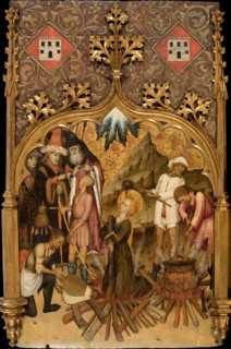 The Martyrdom of Saint Lucy, c. 1440. Artist: Martorell, Bernat, the Elder (1390-1452)