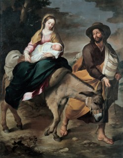 The Flight into Egypt, Between 1645 and 1649. Artist: Murillo, Bartolomé Estebàn (1617-1682)