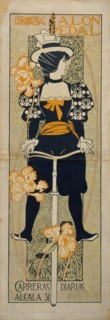 Salon Pedal (Advertising Poster), 1897. Artist: Riquer Inglada, Alejandro de (1856-1920)