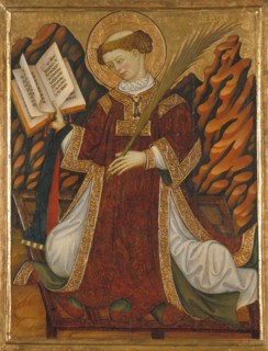 Saint Lawrence, ca 1430. Artist: Zaortiga, Bonanat (active 15th century)