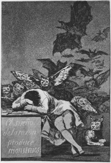 The Sleep of Reason Produces Monsters. (Capricho No 43), 1797-1798. Artist: Goya, Francisco, de (1746-1828)