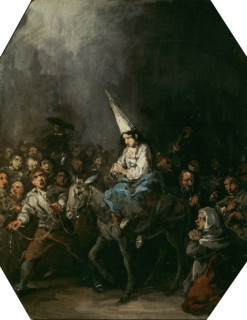 Convicted by the inquisition, ca 1860. Artist: Lucas Velázquez, Eugenio (1817-1870)