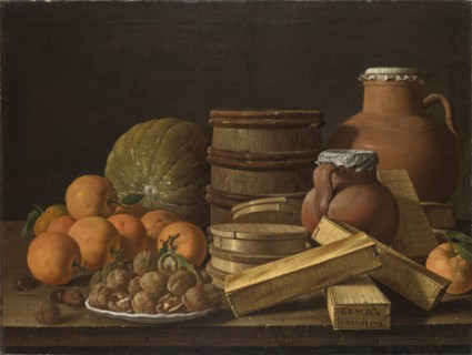 Still Life with Oranges and Walnuts, 1772. Artist: Meléndez, Luis (1716-1780)