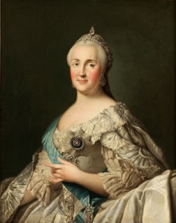 Portrait of Empress Catherine II (1729-1796), c. 1780. Artist: Erichsen, Vigilius (1722-1782)