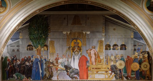 Midvinterblot (Midwinter Sacrifice), 1914-1915. Artist: Larsson, Carl (1853-1919)